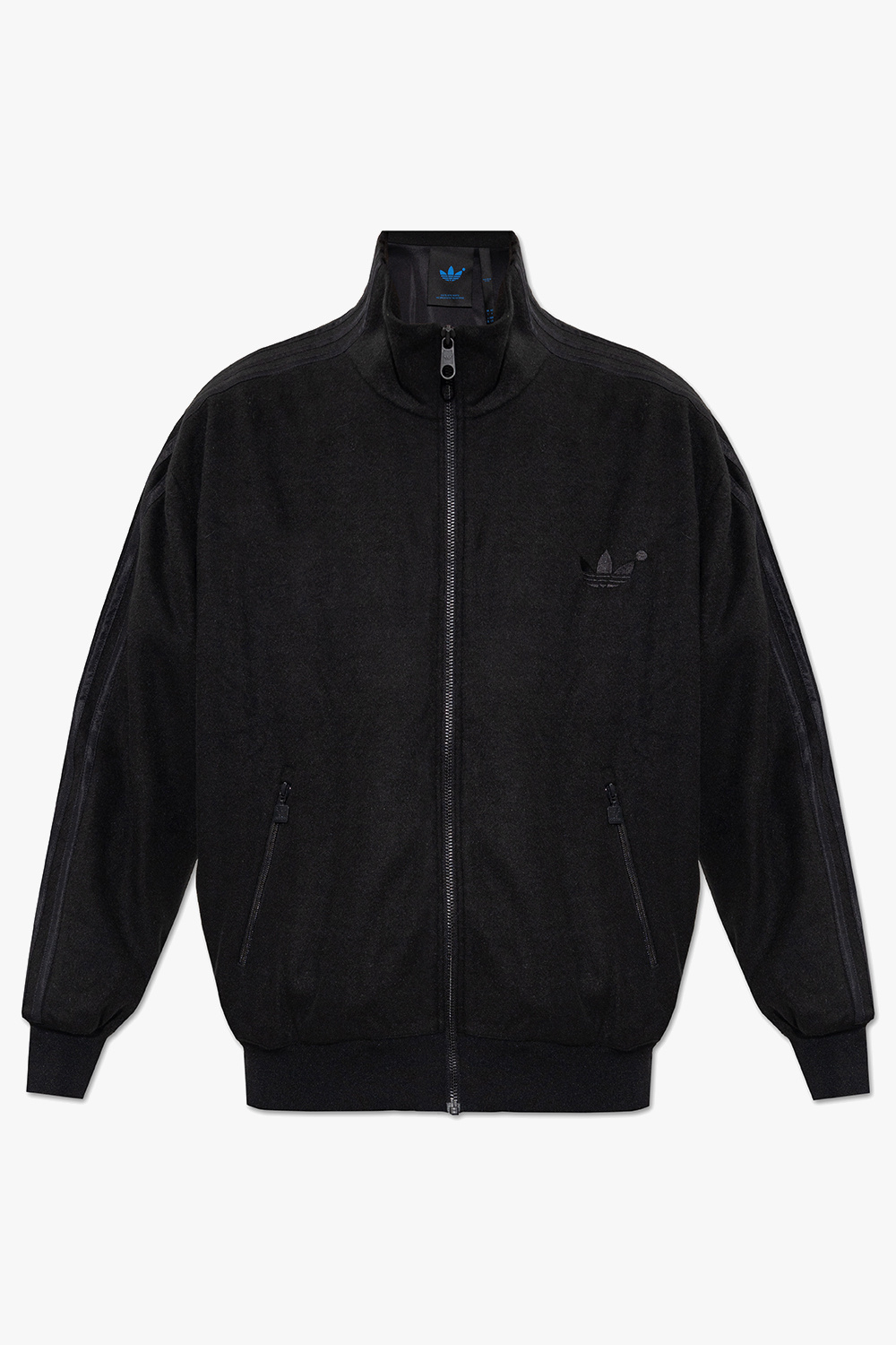 Adidas black and hot sale blue jacket